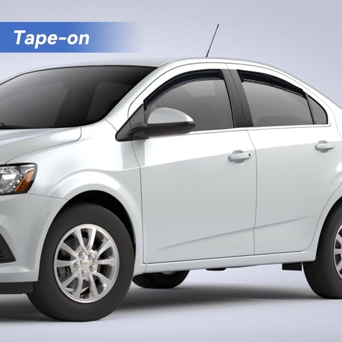 Window Visors Rain Guards for 2012 (2012-2020 Chevy Sonic Sedan)