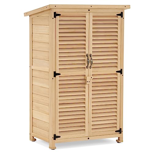 Outdoor Storage Cabinet (Natural / Small)