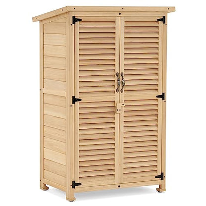 Outdoor Storage Cabinet (Natural / Small)