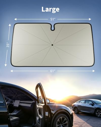 Windshield Sun Shade Umbrella (Large(61"L x 35"W))