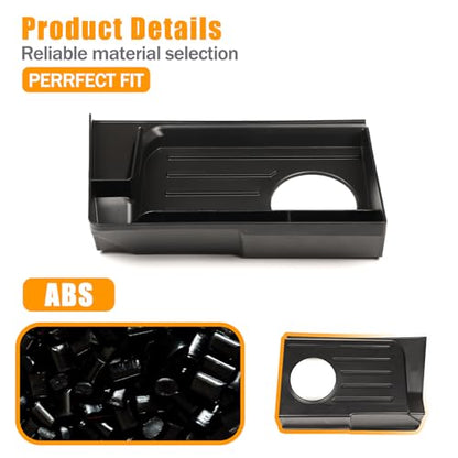 Center Console Organizer Tray ABS Black Multifunction Storage Box Fit for Toyota Tundra 2014