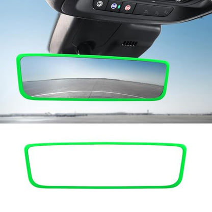 Car Rear View Mirror Protector Frame (Green-1PCS)