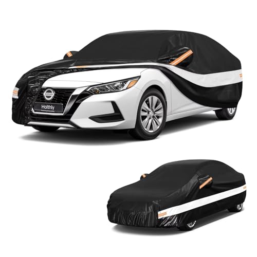 10 Layers Car Cover Custom Fit for Nissan Sentra (Black Gray / Custom Fit for Nissan Sentra)