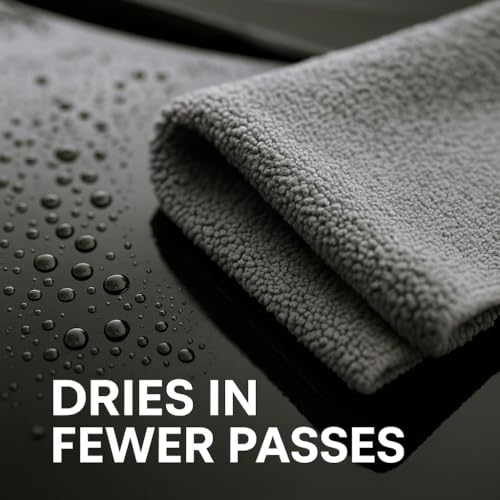 Paks Edgeless Microfiber Towels for Cars (16 x 16 Inch)