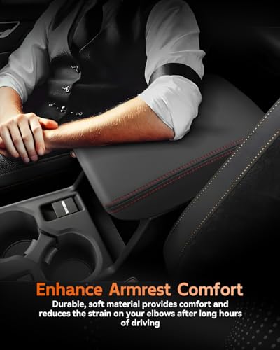 for Subaru Forester 2025 2026 Center Console Cover Armrest Box Cover for Forester (Forester 2025+ Red Line)