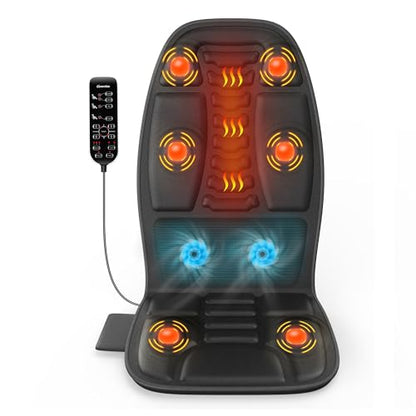 Massage Seat Cushion with Heat (Jet-black)