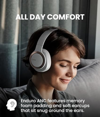 Audio Enduro ANC Noise Canceling Headphones (Light Grey)