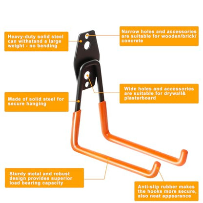 Heavy Duty Wall Hook for Tool (5.1 Inch)