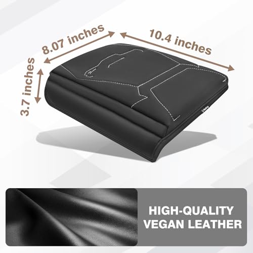 Armrest Cover for Toyota Tacoma 2024 (9) 24+ |Tacoma| Gray Stitch, +Thick)