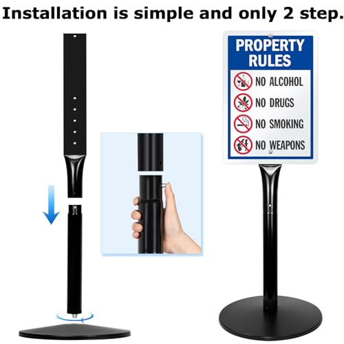 49" Parking Sign Post