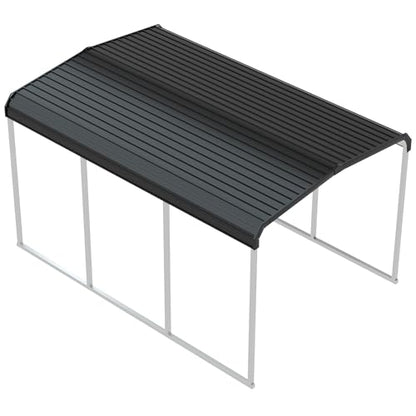 Metal Carport (10x15 FT Gray)
