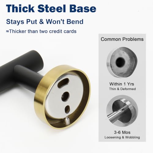 Bath Towel Hooks (Black Gold / 4 Pack)
