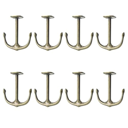 Anchor Two Prong Ceiling Hook for Closet Top Bathroom Kitchen Cabinet Garage Pack of 8