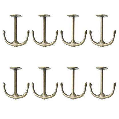 Anchor Two Prong Ceiling Hook for Closet Top Bathroom Kitchen Cabinet Garage Pack of 8