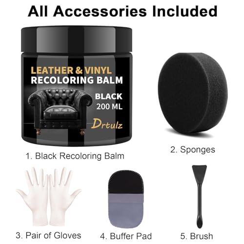 Black Leather Recoloring Balm (Black)