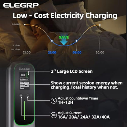 Level 2 EV Charger 40Amp (40A 25FT)