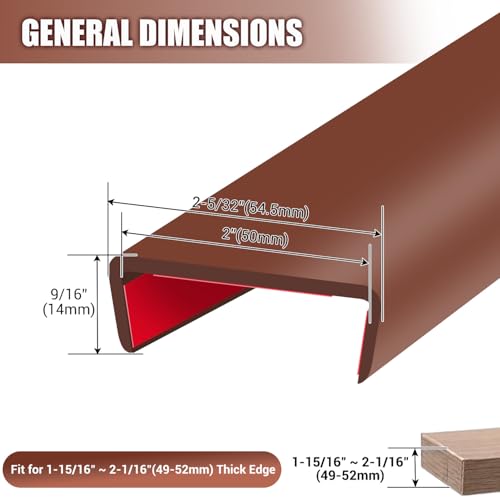 Rubber Edge Trim (Fit 2" - L20' / Brown)