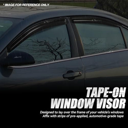 4PCS Tape On Window Visors for 2005 (05-10 Pontiac G6)