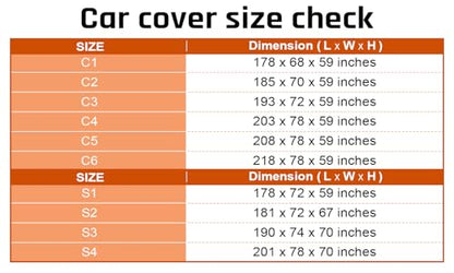 Waterproof Car Cover with Silver Stripe Design (1-C5 Fit Sedan Length 204-208 inch)