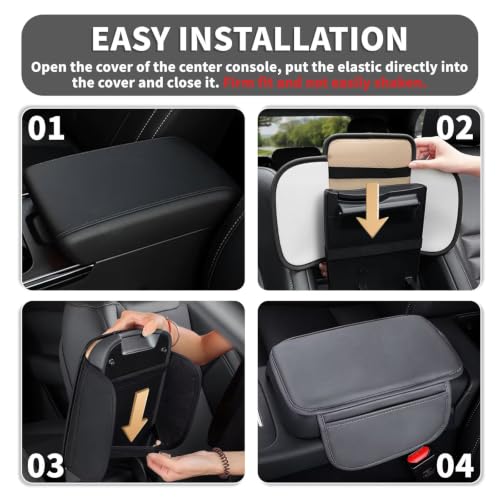 Upgraded Center Console Cover Fit for Jeep Renegade 04 (Fit for Jeep Renegade / #004 Grey)
