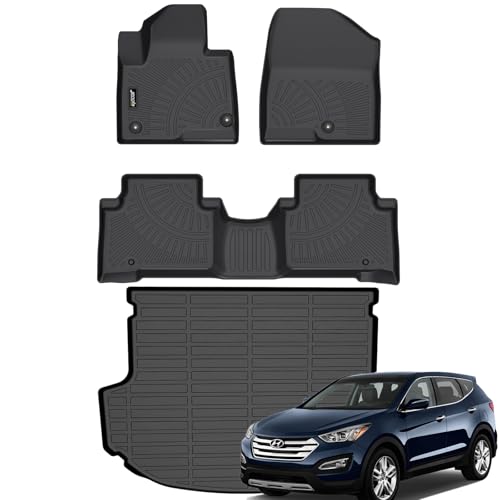 Floor Mats for Hyudnai Santa Fe Sport 2013 (8 For Santa Fe Sport 2013-2018)