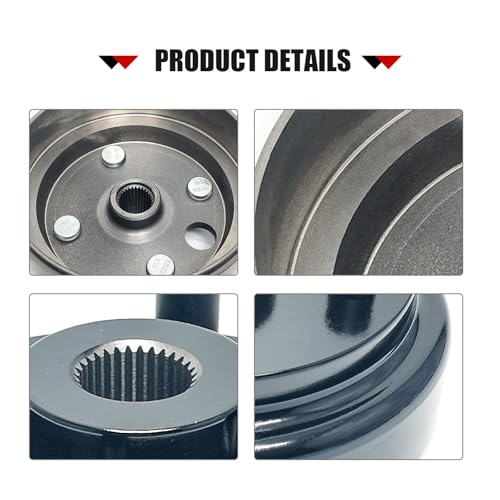 Golf Cart Brake Drum Hub Assembly with 30 Splines Compatible with 1991