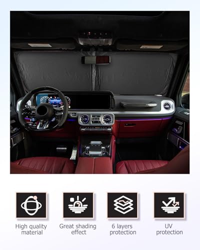 Windshield Sun Shade Windshield Sunshade for Bnez G (2018-2026 G-Class)