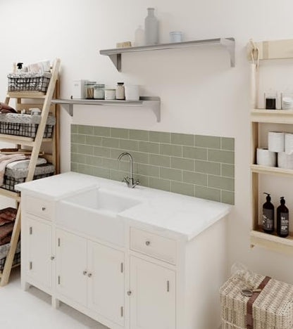 8 in. x 36 in. Stainless Steel Wall Mount Shelf (8 in. x 36 in.)