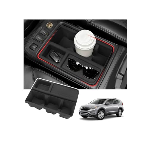 Car Cup Holder Compatible with Honda 2015 2016 CRV Accessories Silicone Material OEM Style Inserts Center Console Organizer (for Honda 2015-2016 CR-V)