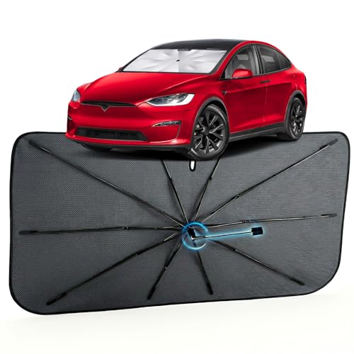 Car Windshield Sun Shade Umbrella for Tesla Model X 2016 (For Tesla Model X 2016-2026)
