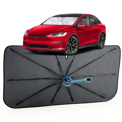 Car Windshield Sun Shade Umbrella for Tesla Model X 2016 (For Tesla Model X 2016-2026)