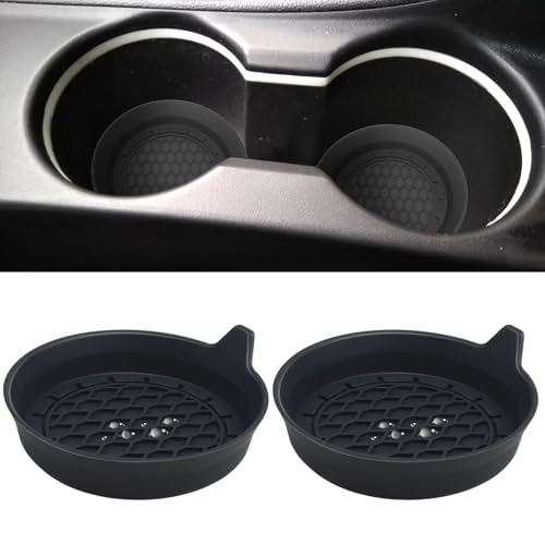 2 PCS Car Cup Coasters (Black*2PCS / No Diamonds)