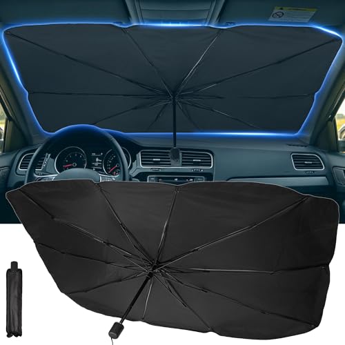 2026 Upgrade] Windshield Sun Shade Umbrella (51"L x 31"W)