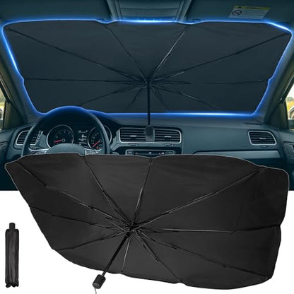 2026 Upgrade] Windshield Sun Shade Umbrella (51"L x 31"W)