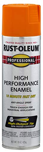 Professional High Performance Gloss Safety Orange Spray Paint (Gloss Safety Orange / 15 Ounce (Pack of 1))