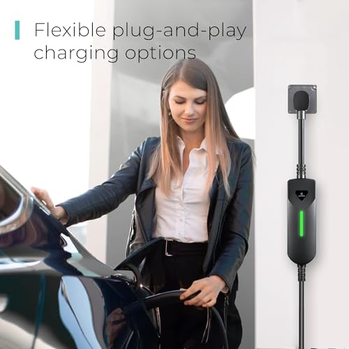 Level 1/2 (12A & 40A) Tesla NACS EV Charger - Dual-Level Electric Vehicle Charging Station with NEMA 14-50/5-15 Plug - Portable Electric Car Charger for All NACS Electric Vehicles (Level 1/2 (12A & 40A))