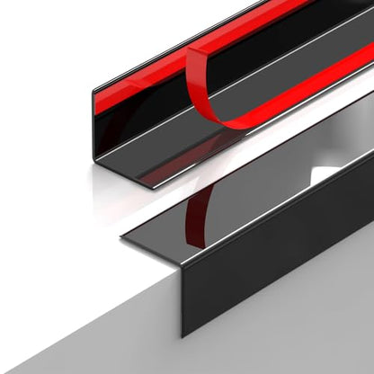 2PCS Wall Corner Protectors Guards (Black / 35.4" X 1.18")