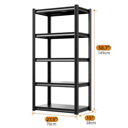 58.7" H Garage Shelving Unit (27.5"x15"x58.7" 2 Sets)