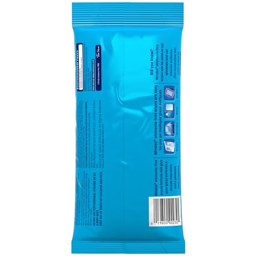 Ammonia Free Glass and Window Cleaning Wipes (25 Count (Pack of 1) / Ammonia Free Wipes)