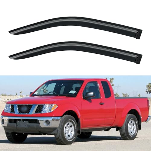 Window Visors Rain Guards for 2005 (2005-2020 Nissan Frontier King Cab)