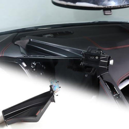 Dashboard Storage Tray Behind Navigation Screen with Phone Holder for Corvette C8 Stingray 2020 (Type B)