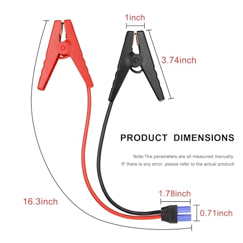 EC5 Emergency Jump Starter Cable for Car with Alligator Clamps