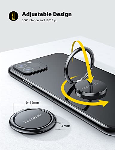 Cell Phone Ring Holder Stand (Black-01)