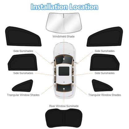 Car Window Shades for Ford Edge 2015 (FOR | Edge 2015-2024 (8pcs))