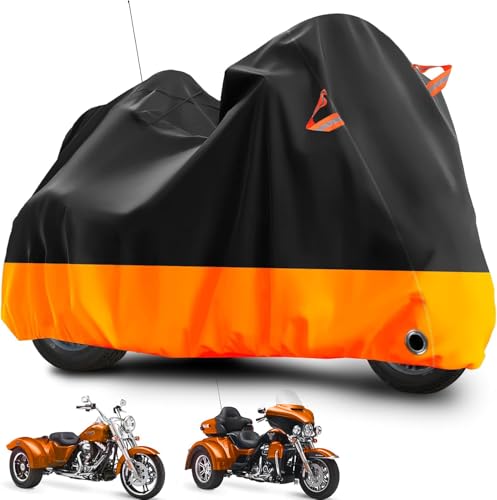Trike Cover Heavy Duty Waterproof 3 Wheel Motorcycle Cover (Trike)