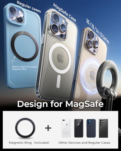 2026 Upgraded for MagSafe Vacuum Car Phone Mount (Black)