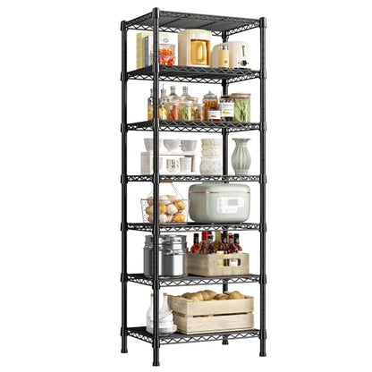 7 Tier Metal Shelving Unit (7 Tier-18"D x 18"W x 71"H)