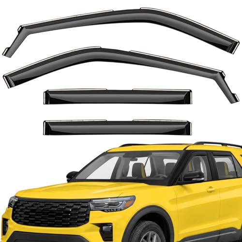 Extra Durable Window Deflectors in (For Ford Explorer 20-26)
