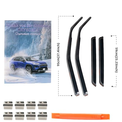 in Channel Rain Guards Fit for Chevrolet Chevy Blazer 2019 2020 2021 2022 2023 2024 2025 2026 (Fit for 2019-2026 Blazer)
