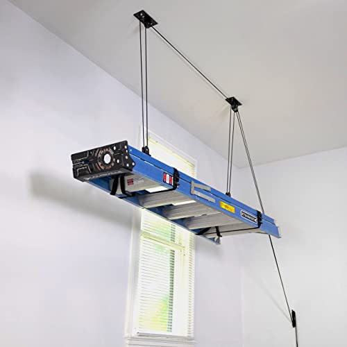 Ladder Storage Ceiling Pulley System (8 ft - 10 ft Ceiling)